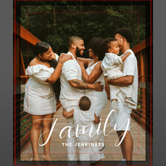 Family Life Personalized Photo Wrapped Canvas Print