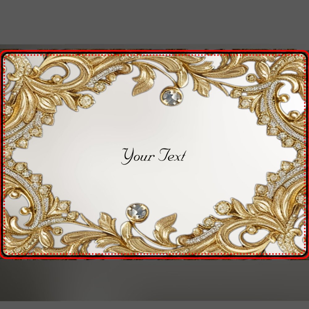 Decorative Gold Paper Placemat