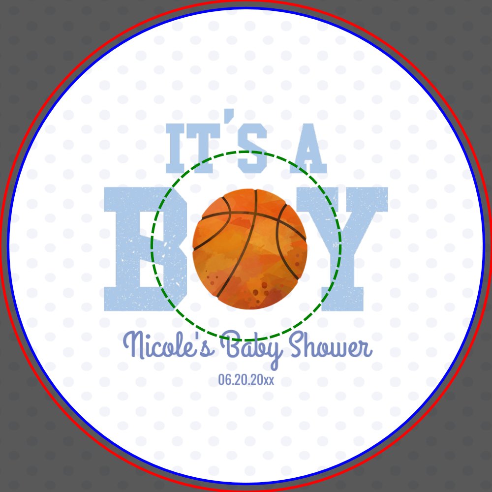 It's A Boy! Blue Basketball Baby Shower Paper Bowls