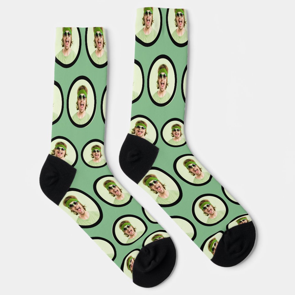Personalized Funny Face Photo Socks