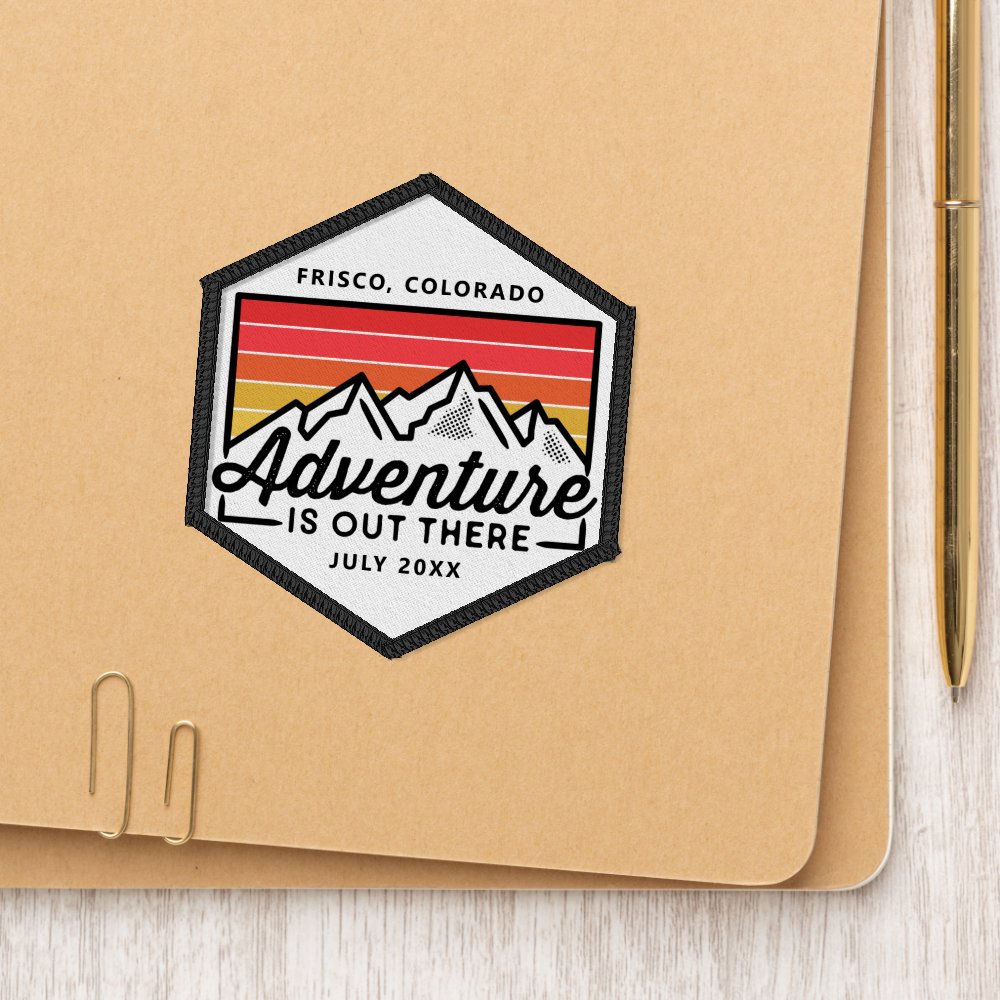 Mountain Adventure Hiking Camping Trip Custom Patch