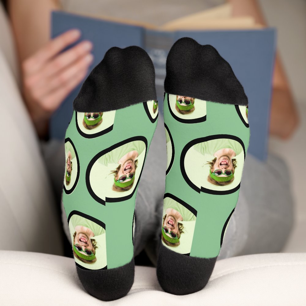Personalized Funny Face Photo Socks