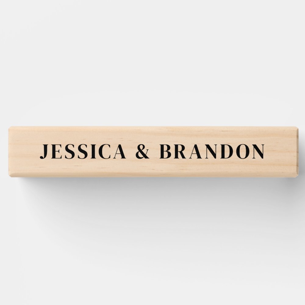 Elegant Wedding Monogram Couples Names Game Topple Tower