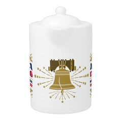 America 250 Independence Day Patriotic Teapot