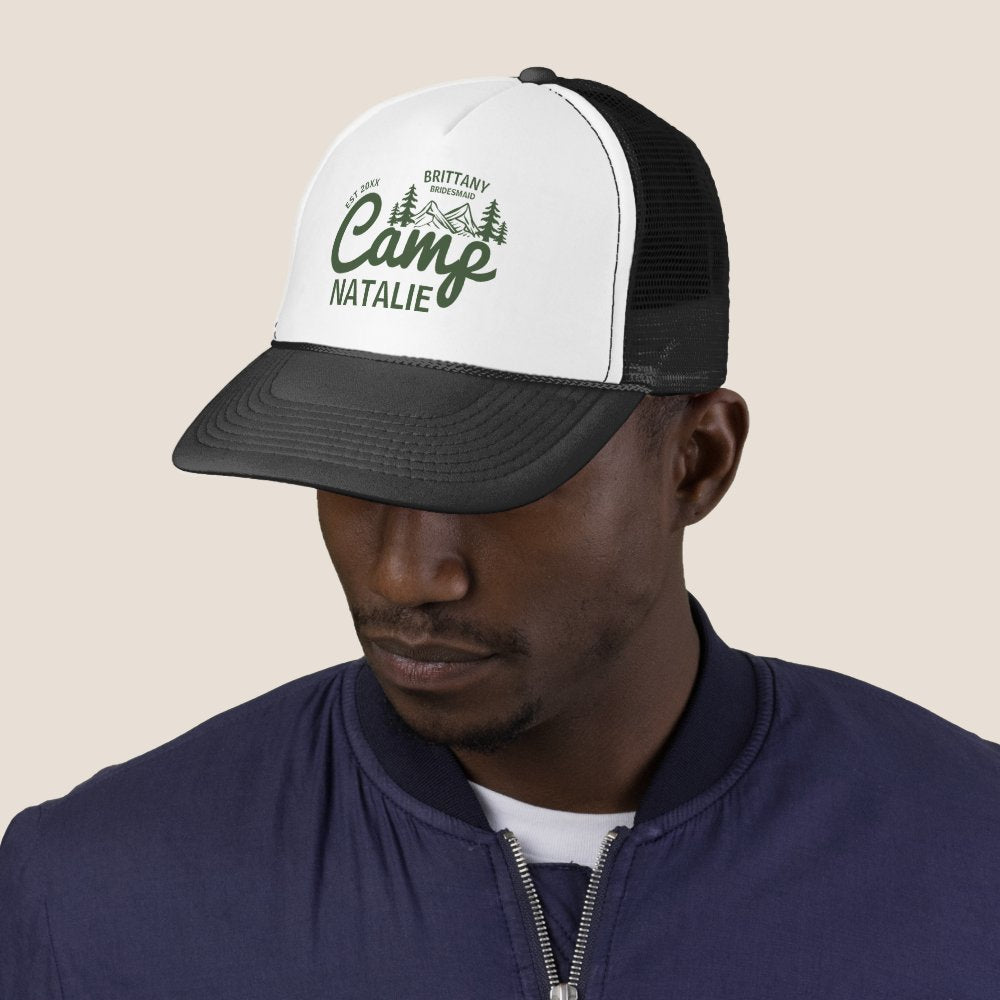 Personalized Camp Bach Bachelorette Party Custom Trucker Hat