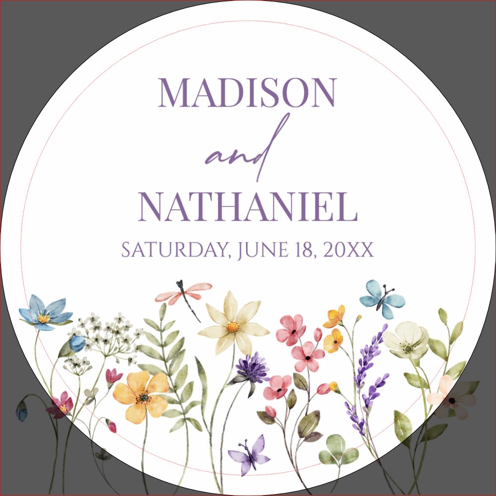 Wildflower Wild Flower Floral Garden Wedding Bottle Opener