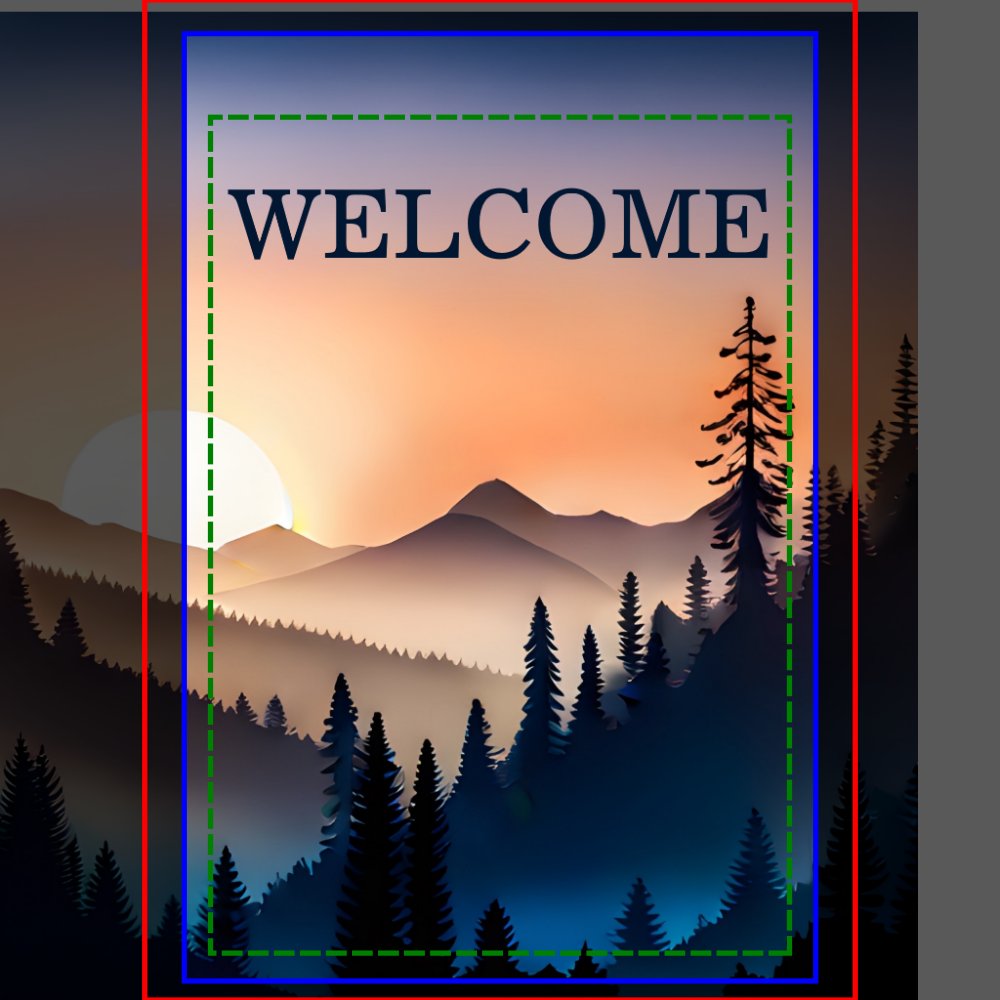 Double Sided Sunrise Over the Mountains Welcome  Garden Flag