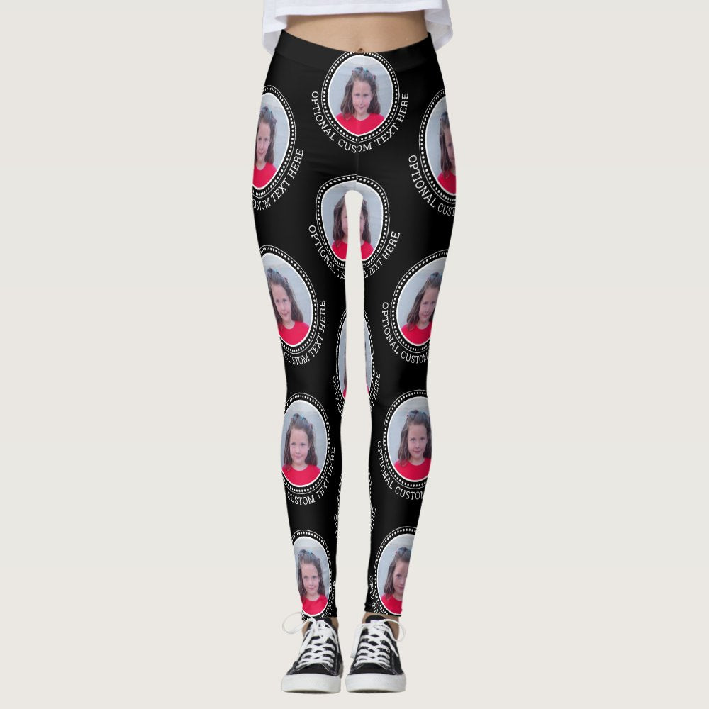 Create a Custom Photo Collage with 1 Photo Leggings