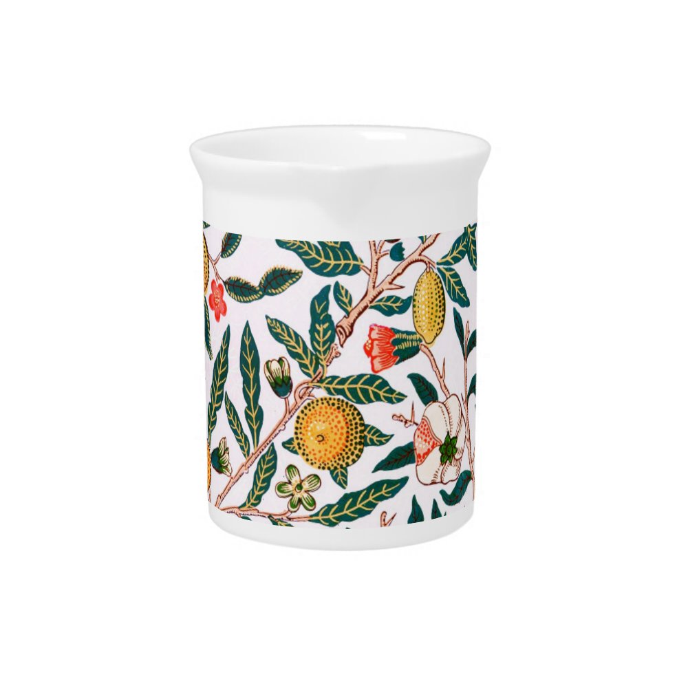 PORCELAIN PITCHER : WILLIAM MORRIS : POMEGRANATES