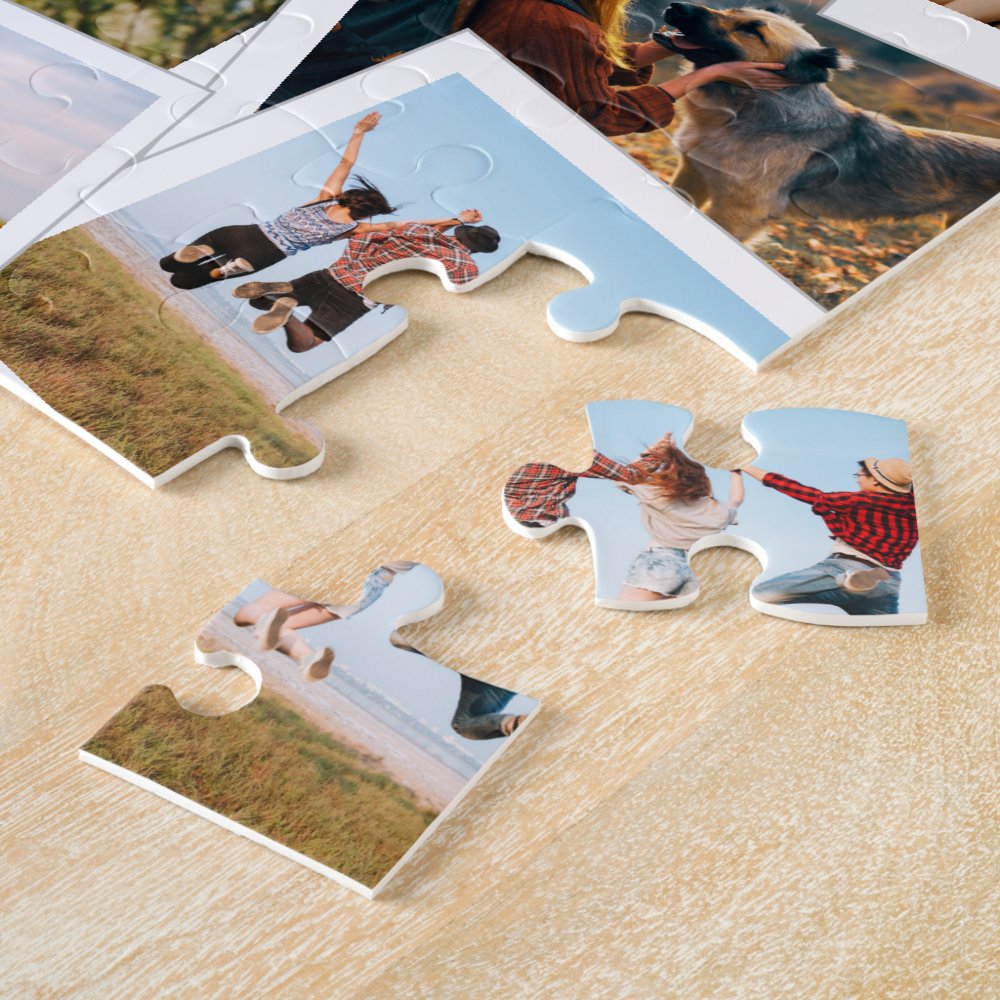 Modern Picture Scrapbook Photo Collage Jigsaw Puzzle