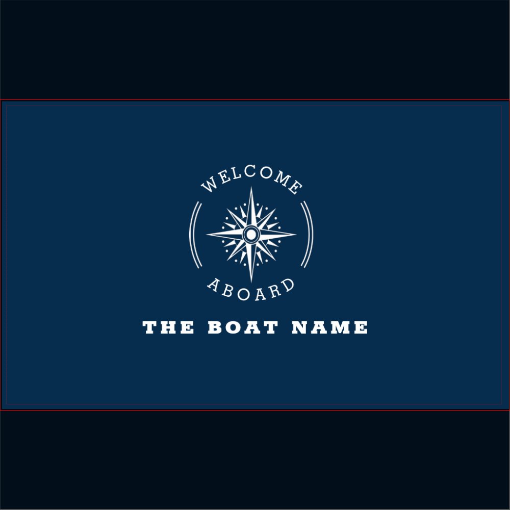 elegant navy blue nautical compass boat  serving tray