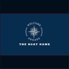 elegant navy blue nautical compass boat  serving tray