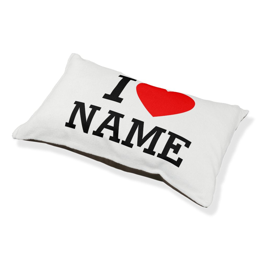 I Heart Name Pet Bed