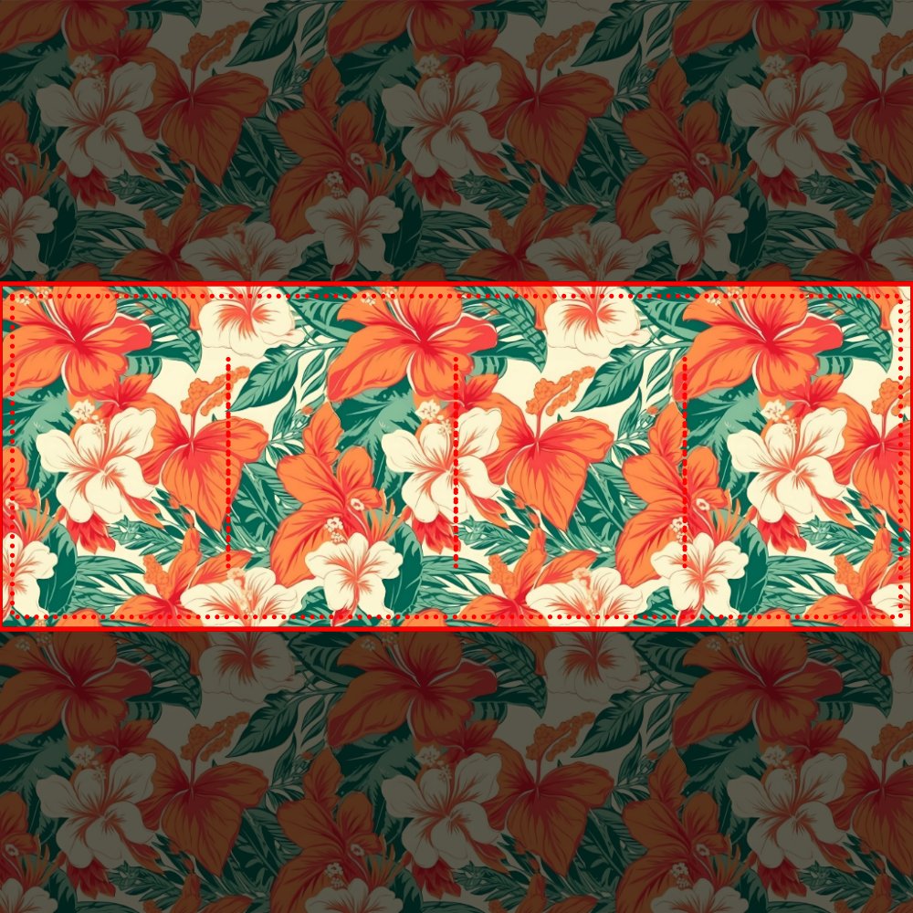 Hawaiian vibe tropical flowers pattern beverage pitcher