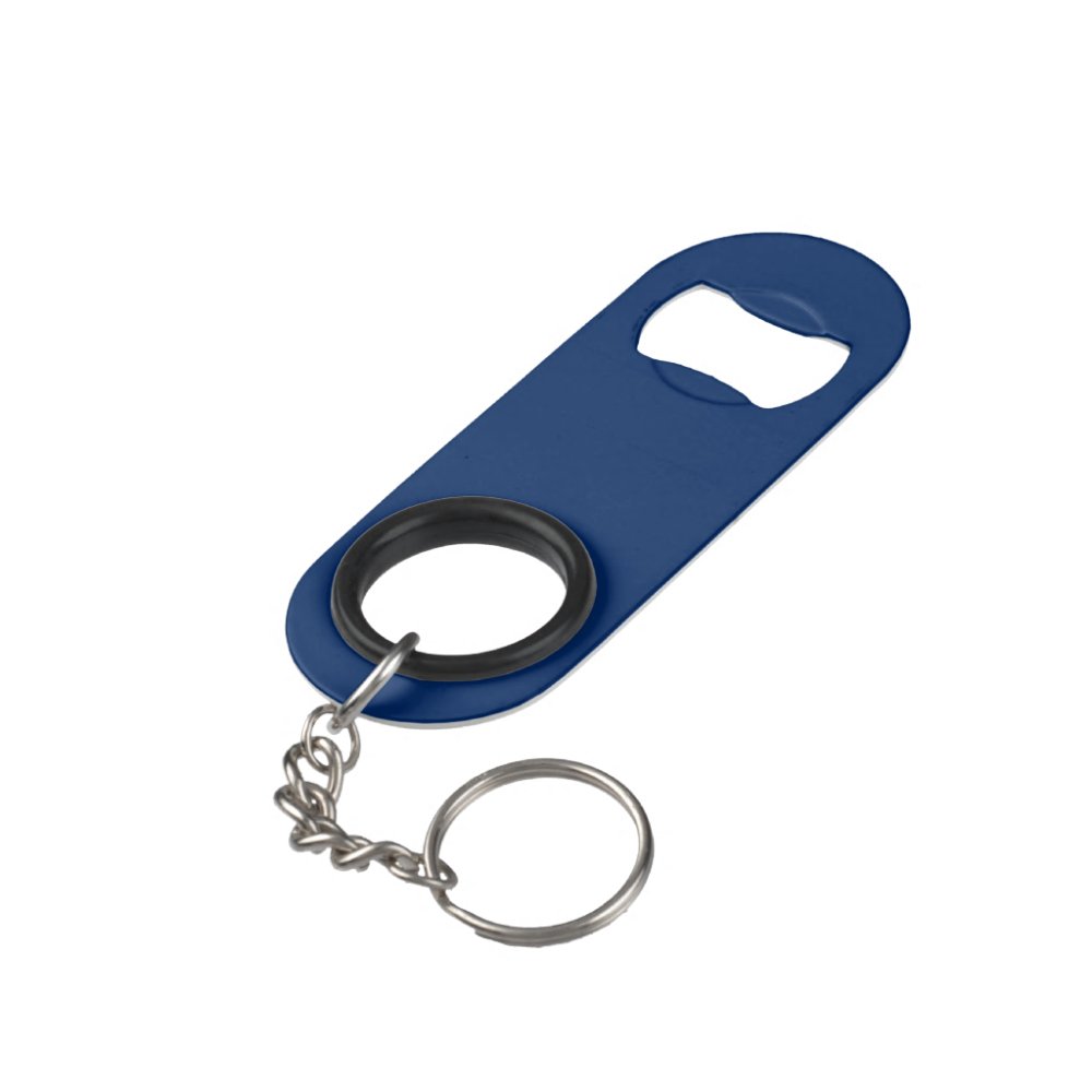Your Boat Name Anchor Blue Keychain Bottle Opener