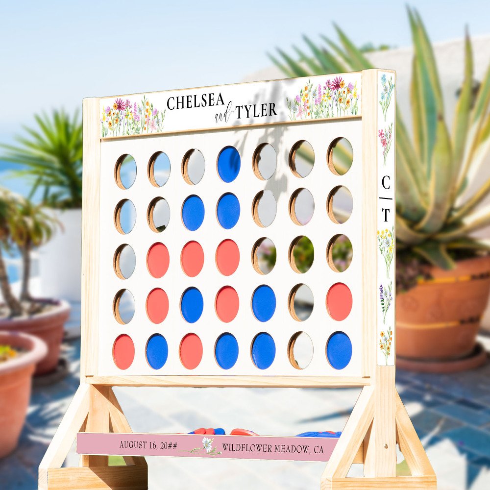 Wildflower Wedding Garden Party Game Fast Four