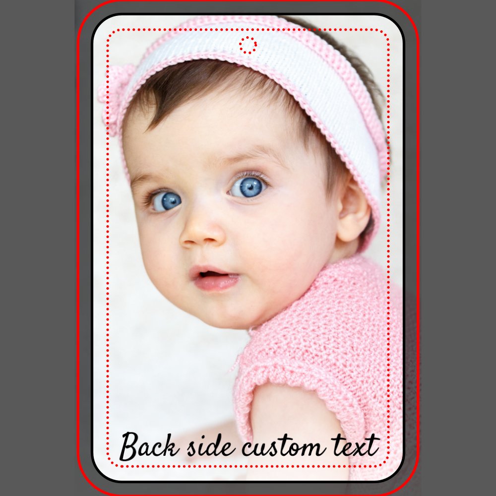Personalized Two Photo Template, Custom Text, Car Air Freshener