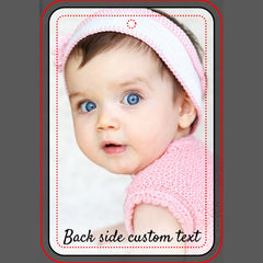 Personalized Two Photo Template, Custom Text, Car Air Freshener