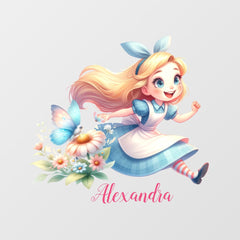 Personalized Personalized Alice in Wonderland Wall Decal