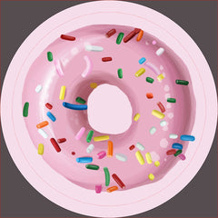 Pink Sprinkle Donut Birthday Party Favor Button