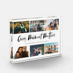 Every Moment Matters Quote Photo Collage Block