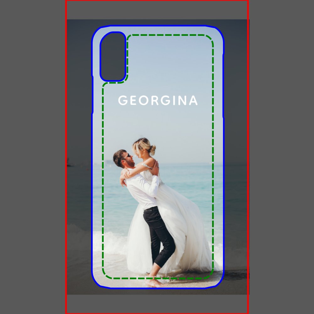 Personalized Wedding Photo and Name Case-Mate iPhone Case