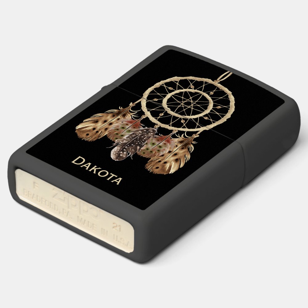 Dream Catcher Boho Style with Your Name Zippo Lighter