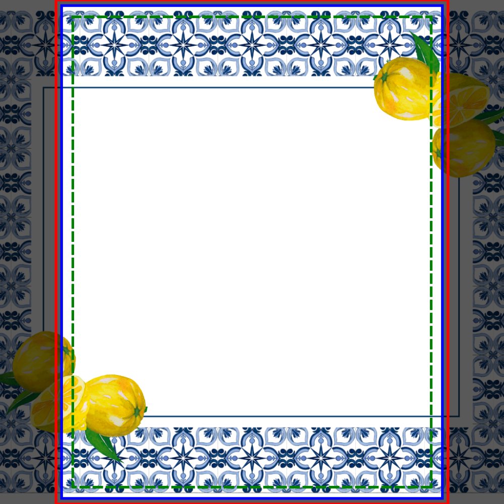 Lemon Italian Blue Tile Bridal Shower Recipe Card