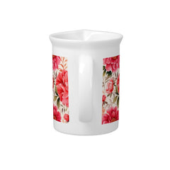 Peony Water Pitcher