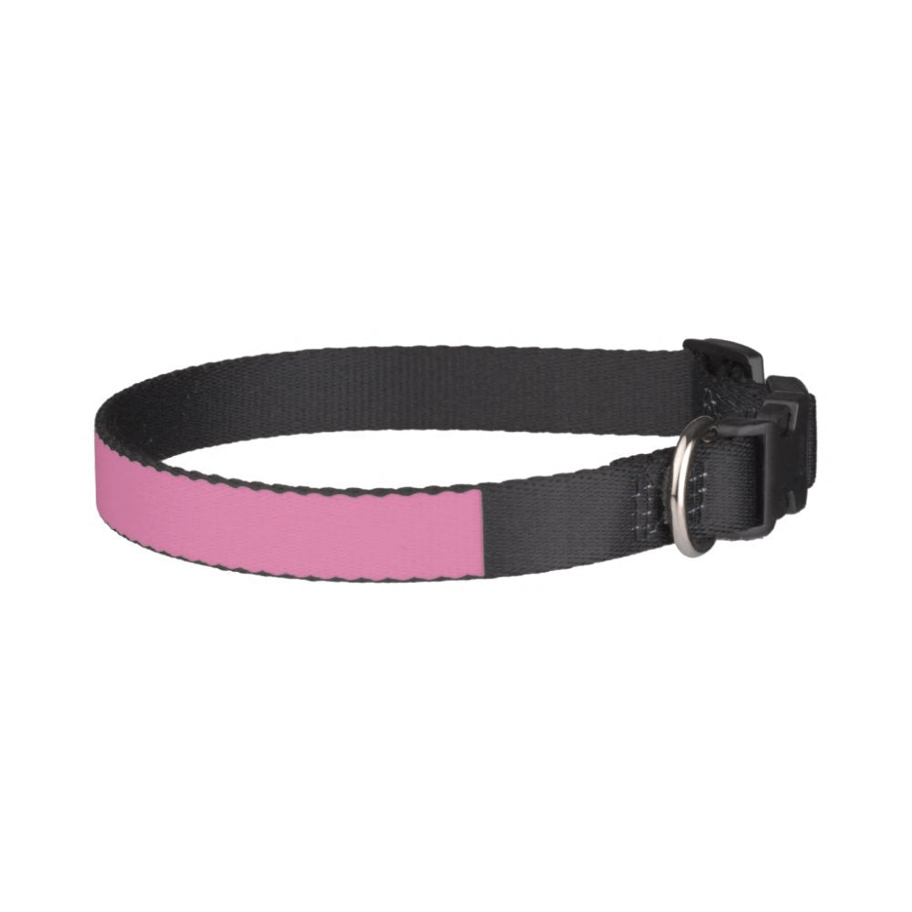 Cute Pink Black Paws Personalized Dog Pet Collar