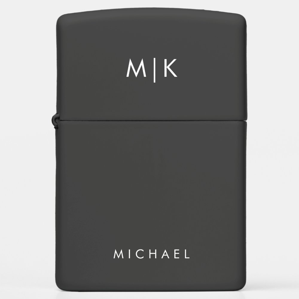 Modern Monogram Zippo Lighter