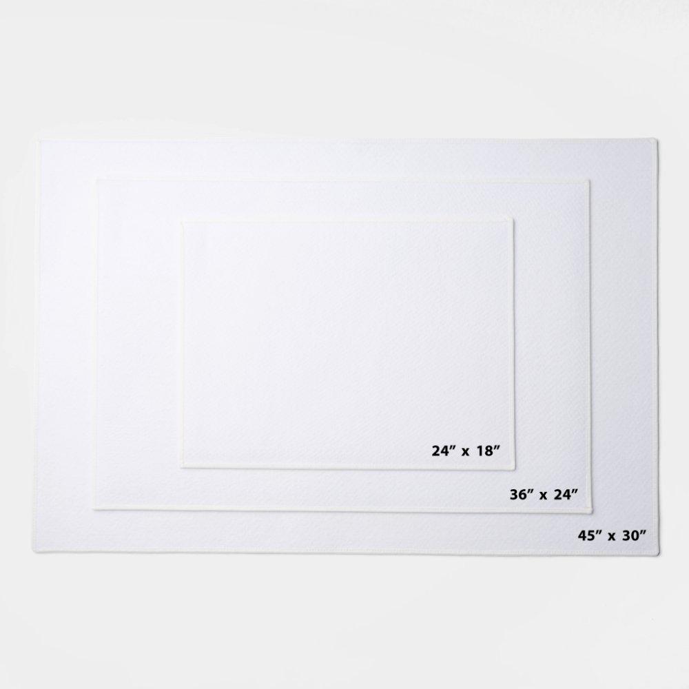 Welcome Black Family Name and Address Doormat