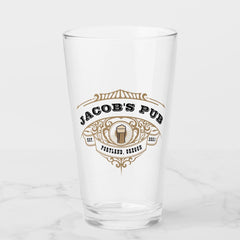 Personalized Brewing Pub Beer Glass
