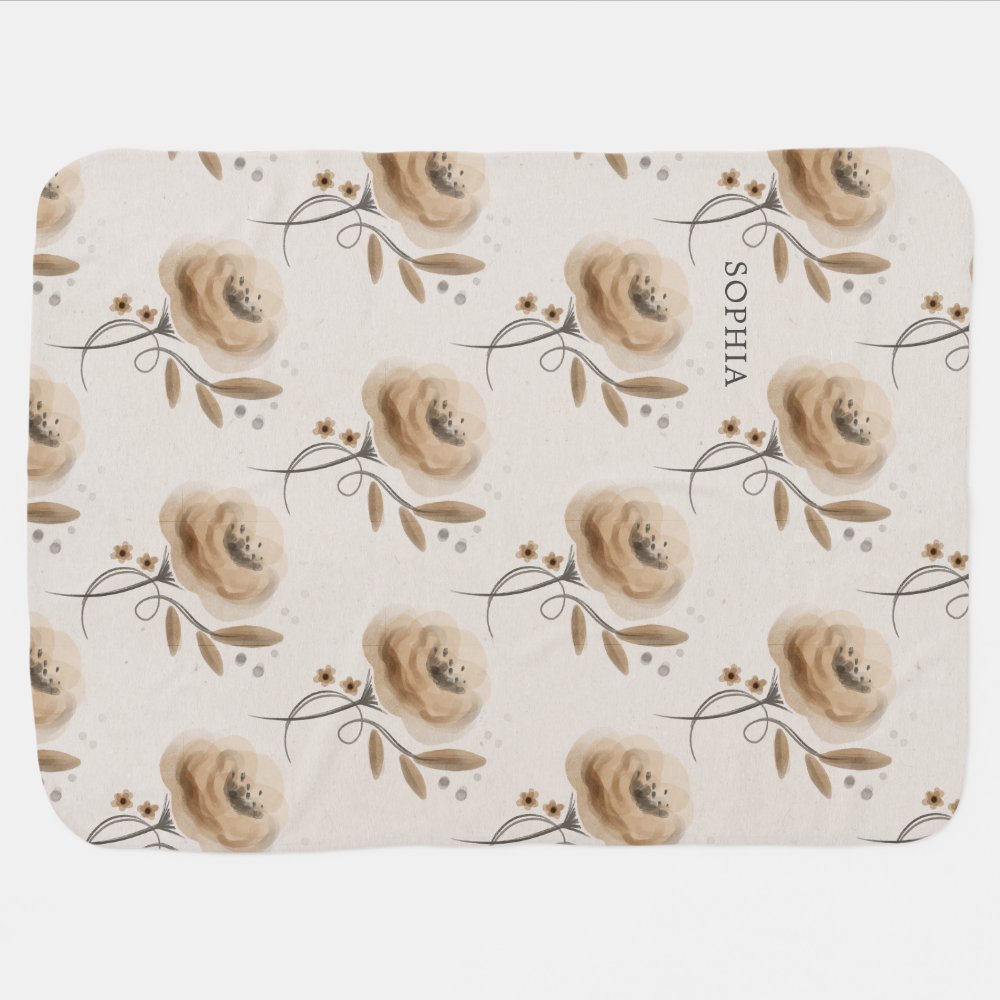 Boho Woodland Baby Blanket - Baby Shower Gift