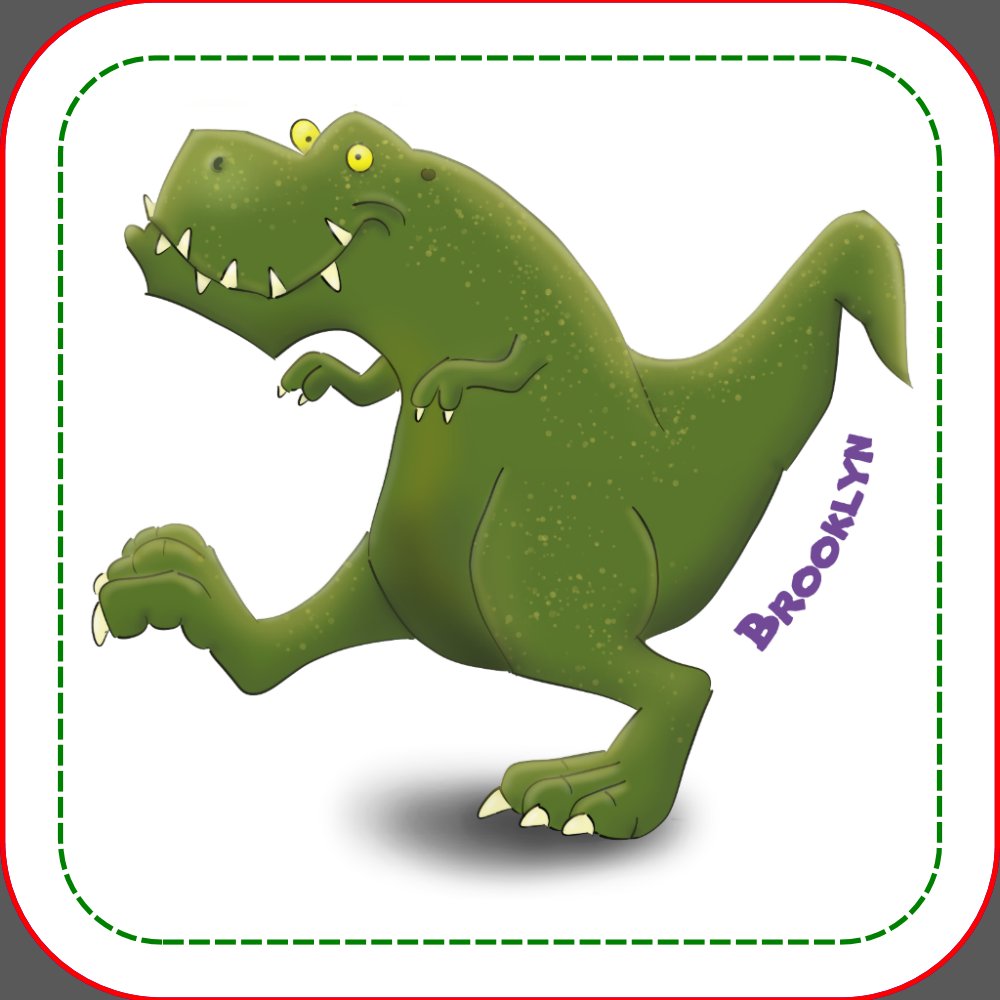 Funny T rex dinosaur cartoon humor Bluetooth Speaker