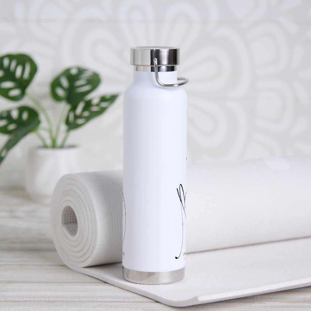 Bride | Custom Black Modern Script Font  Water Bottle
