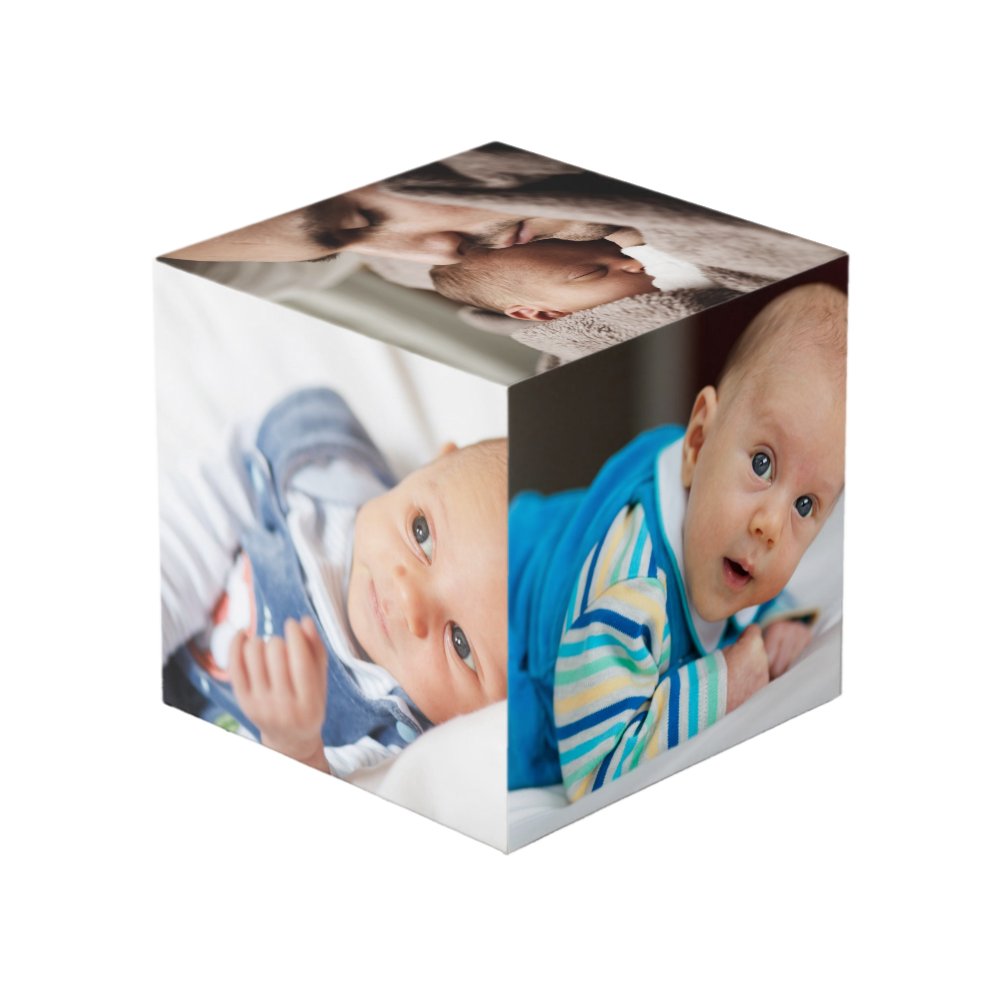Custom Personalized Photo Cube