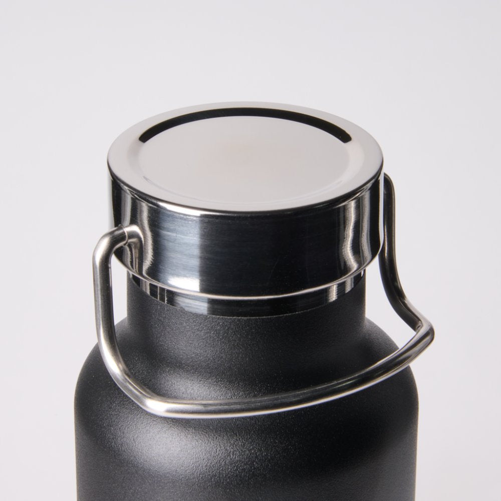Personalized Your Name Script Black Wedding Water Bottle