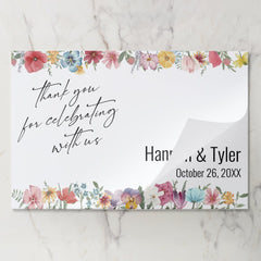 Meadow Wildflower Thank You Paper Placemats