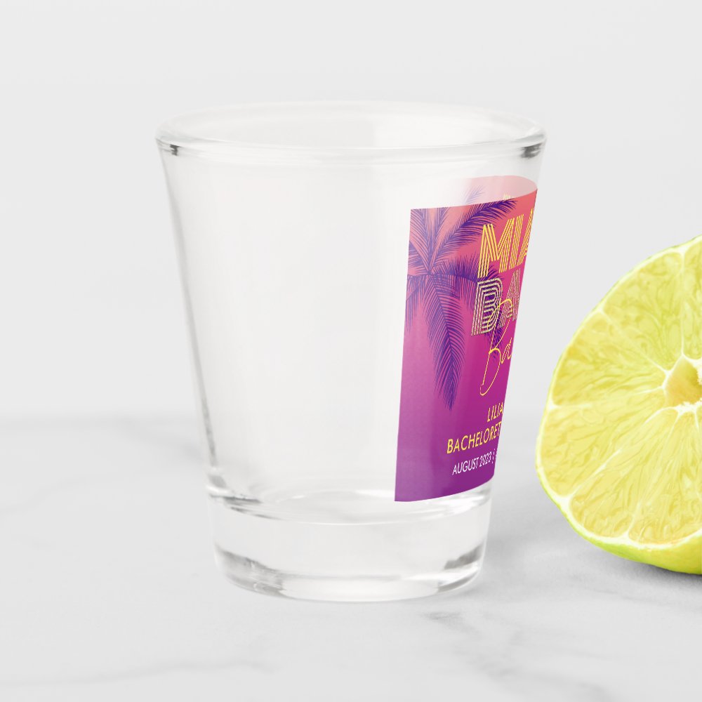 Miami Beach Bachelorette Shot Glass