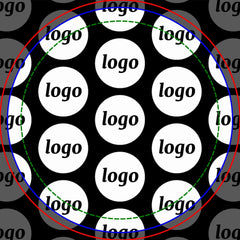 Logo Pattern Promotional Business Black Duffle Bag