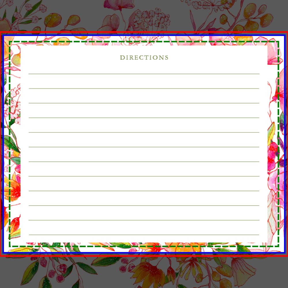Cute Modern Pink Orange Flowers Shower Recipe Card