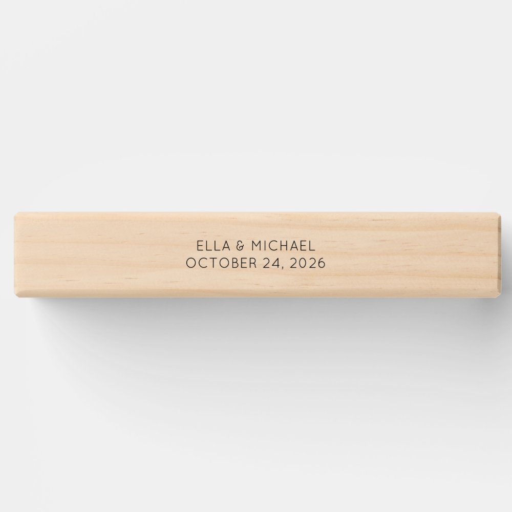 Personalized Giant Jenga Wedding Guestbook