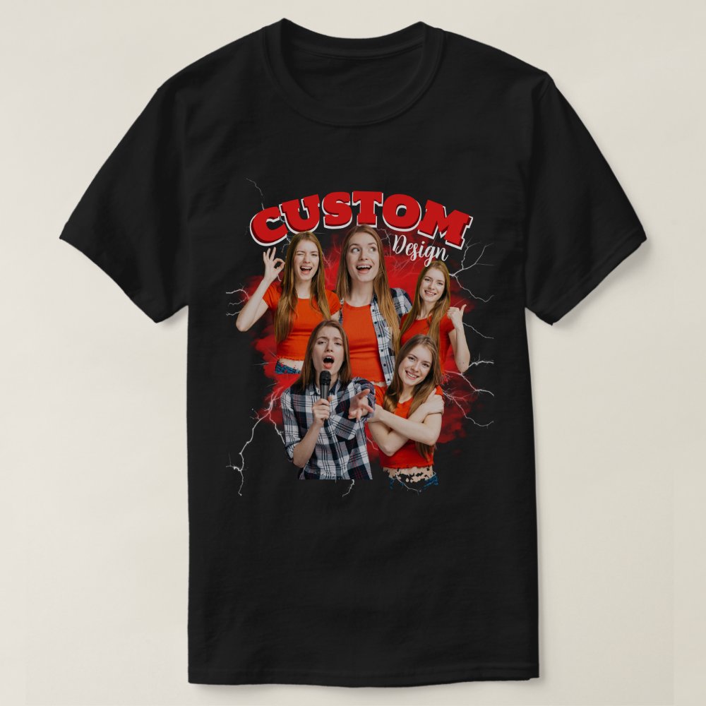Custom Your Own Bootleg Photo Bootleg Rap T-Shirt