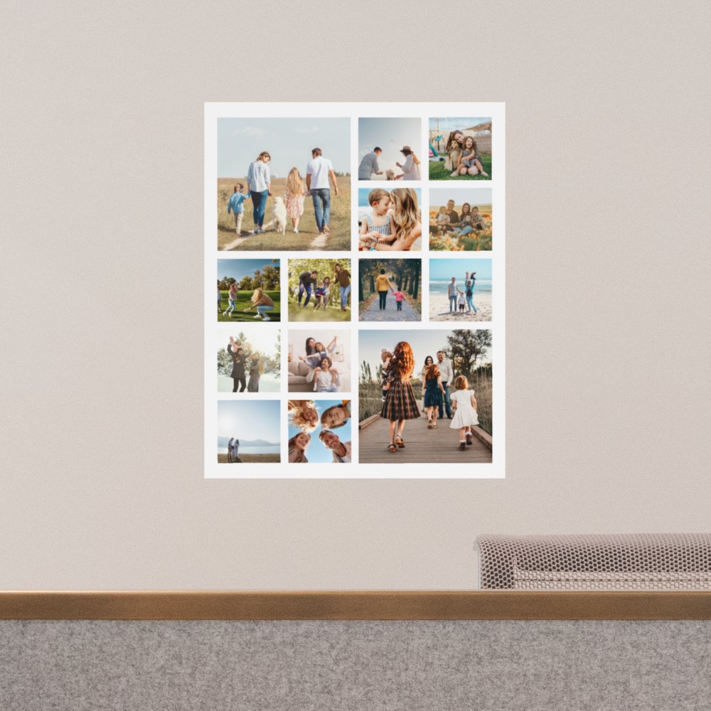 Create Your Own 14 Photo Collage Wall Decal