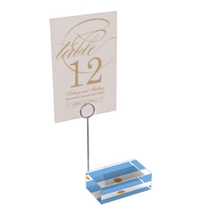 Argentina flag table place card holder for wedding