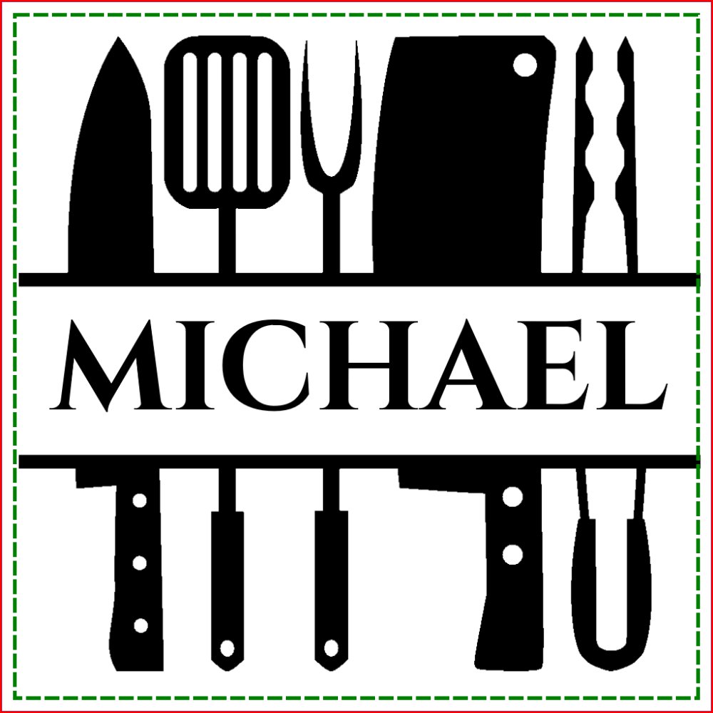 Barbecue BBQ Cook Monogram Chef Grilling Engraved Cutting Board