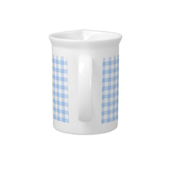 Porcelain Pitcher blue gingham
