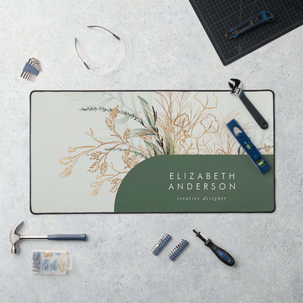 Eucalyptus Elegant Green Large Mouse Desk Mat