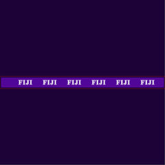 Phi Gamma Delta Whie and Purple Letters Pet Collar